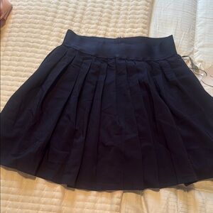 Navy Blue Tennis Pleated Skort